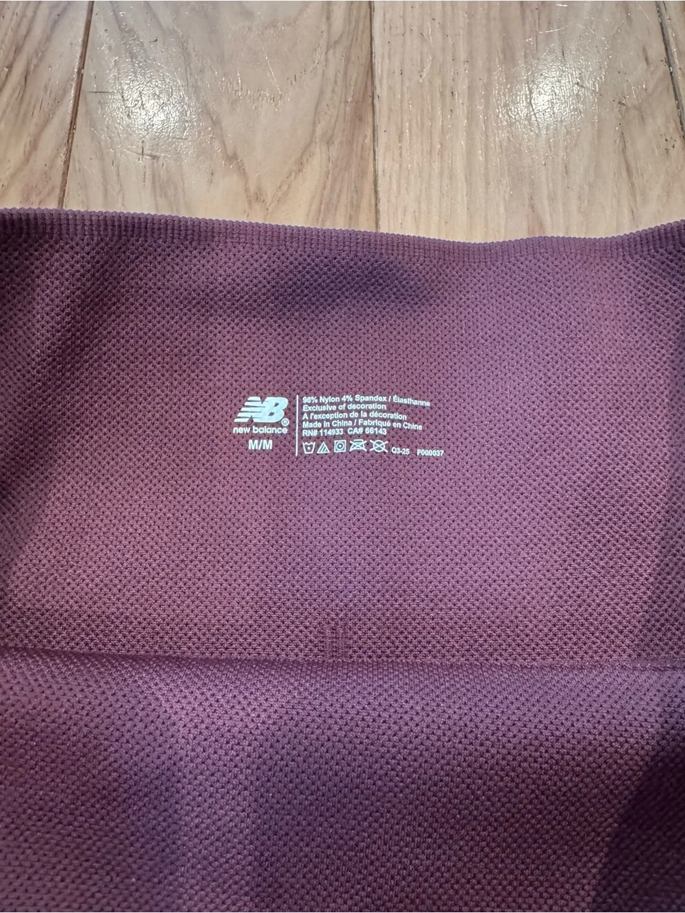 Women’s New Balance High-Waist Purple Biker Shorts